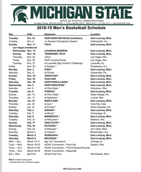 michigan state basketball schedule 2023 24|More.